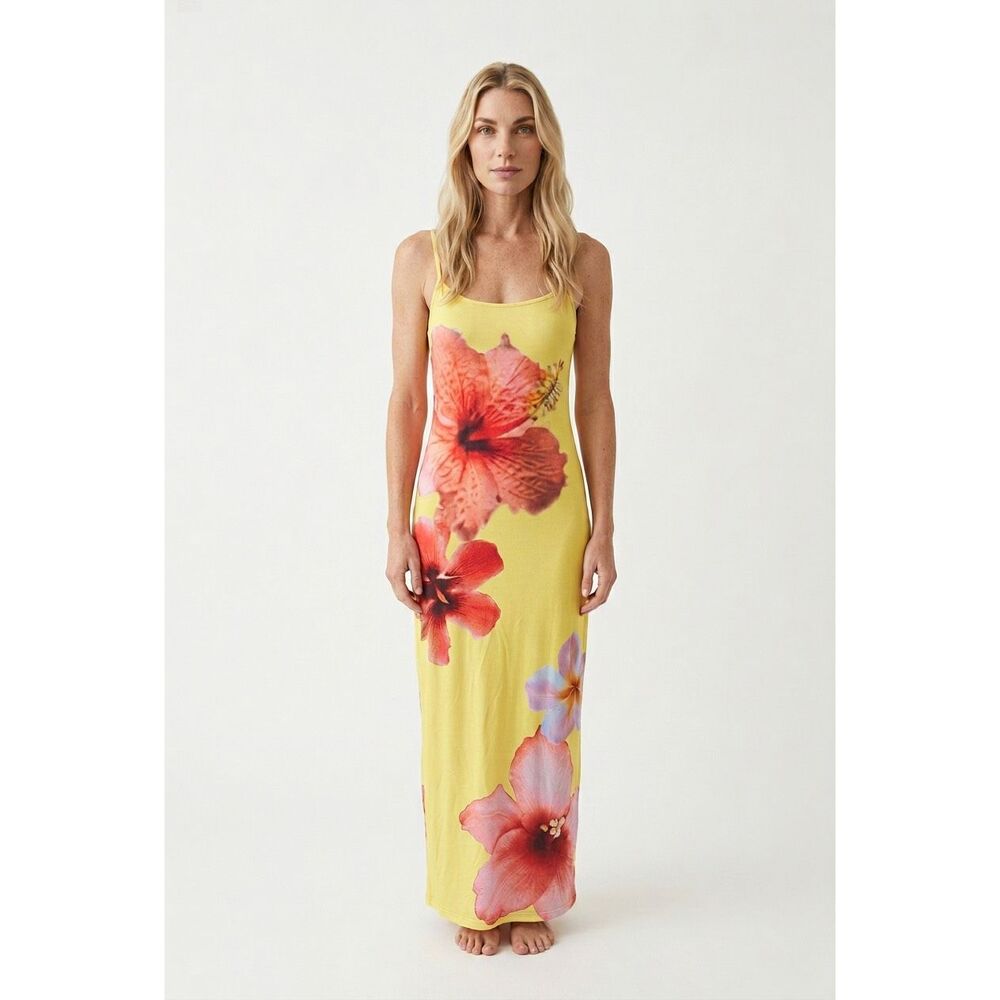 Shein Maxi Floral Camisole Sundress Sz L NWOT